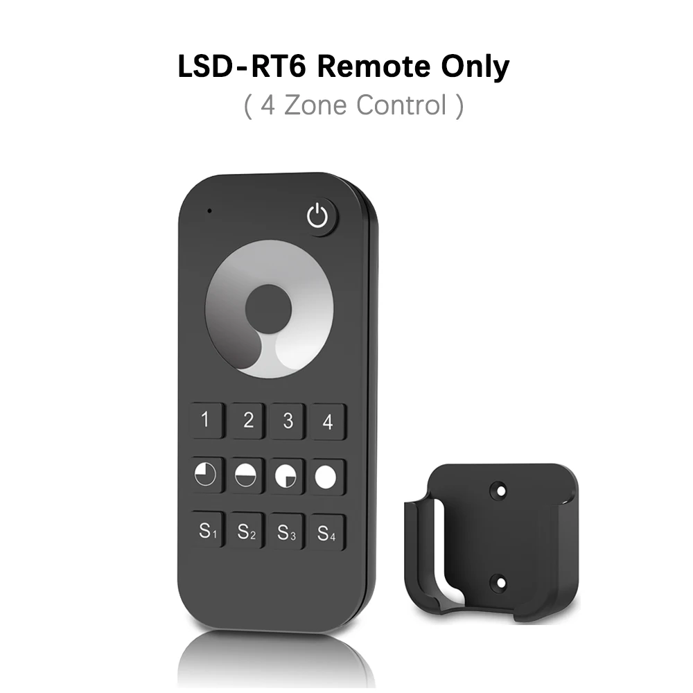 LSD-RT6 Remote Only Светодиодный диммер 12V 24V 48V 6A/3A PWM Беспроводной с регулируемой частотой 2,4G RF светодиодный диммер переключатель ВКЛ/ВЫКЛ для одного Цвет Светодиодные ленты светильник - Цвет: LSD-RT6 Remote Only