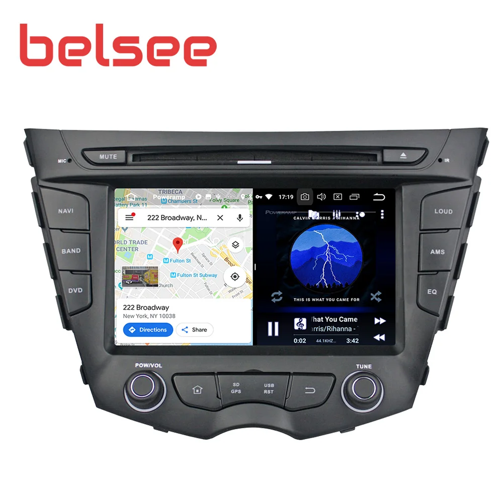 Belsee Aftermarket Android 9,0 автомобильный стерео радио для hyundai Veloster 4 ГБ 32 ГБ 8 ядерный gps-навигация, dvd-плеер Авторадио 2 Din