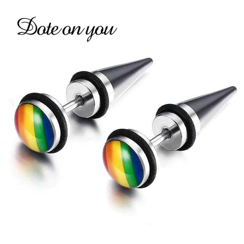 Серьги пусеты Lgbt радужная серьга для геев 2018|fashion stud earrings|stud earringsstud earrings wholesale |