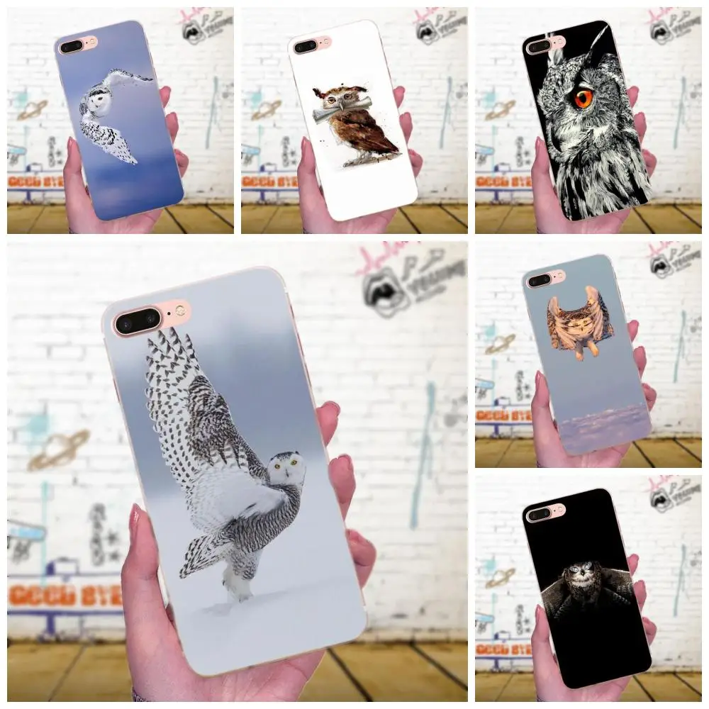 Чехол для телефона из ТПУ с красивыми летящими совами Apple iPhone 4 5 5C 4S SE 6 6S 7 8 Plus X XS Max