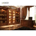 Laeacco винтажные фоны для фотосъемки в кабинете, книжной полке, люстре, занавеске, фоны для портретной съемки в интерьере