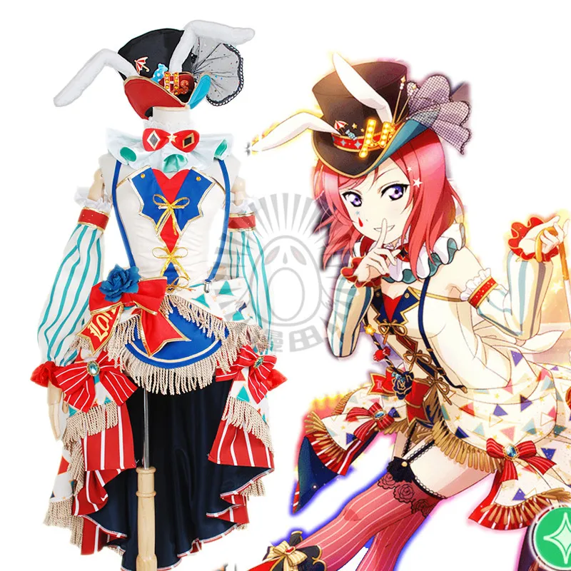 Lovelive! Honoka Kotori Umi Eli Nozomi Maki Rin Hanayo Nico awaken цирковое Платье Аниме Косплей Костюм