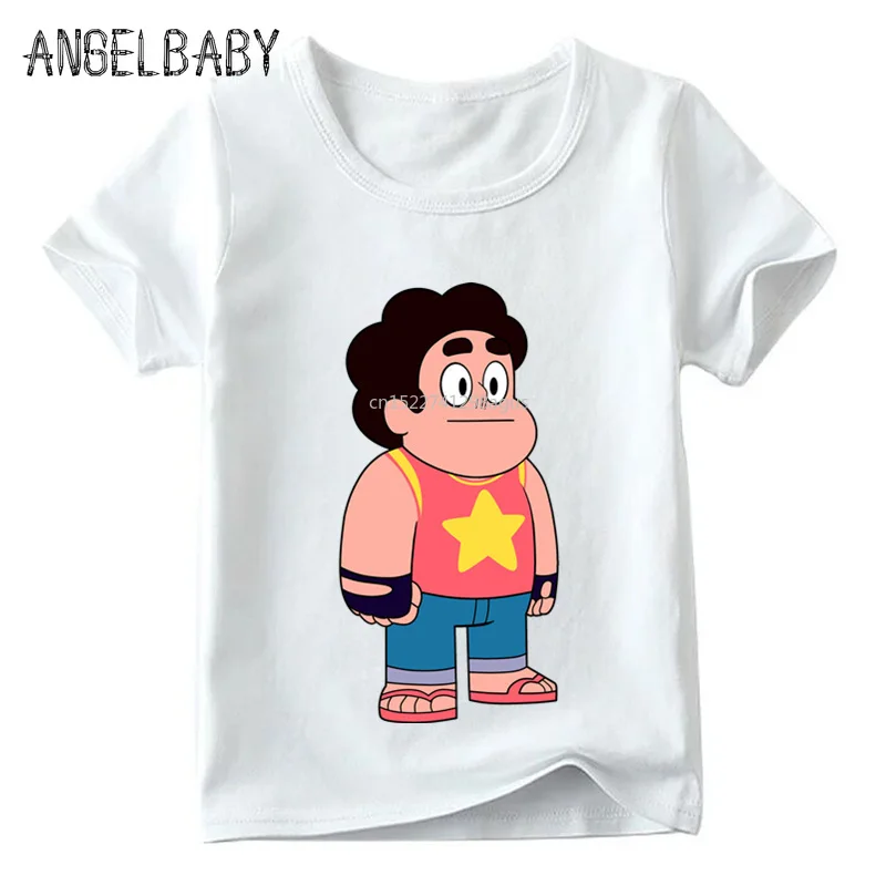 Футболка для мальчиков и девочек с рисунком Стивена Вселенная детские летние