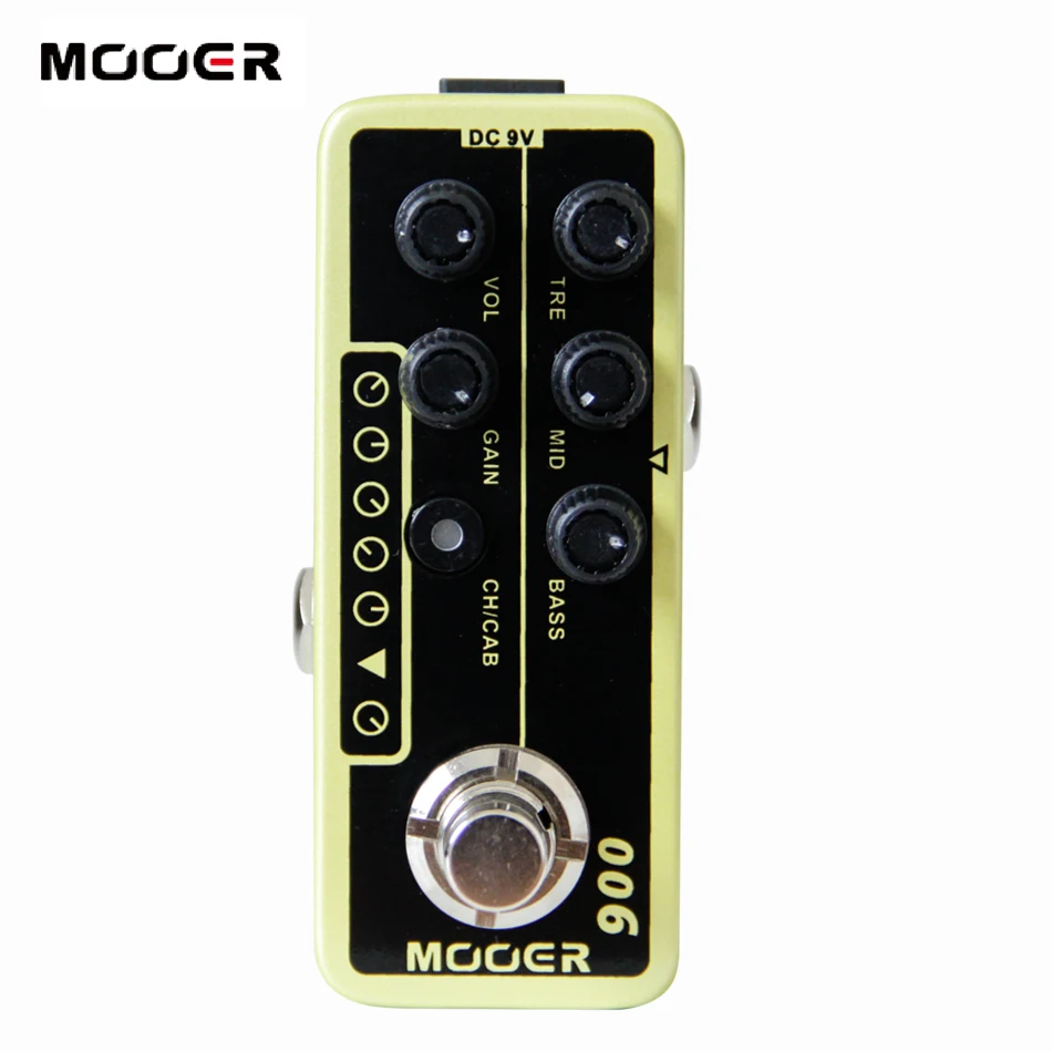 

MOOER 006 Classic Deluxe Digital Preamp electric guitar pedal High quality dual channel preamp Independent 3 band EQ