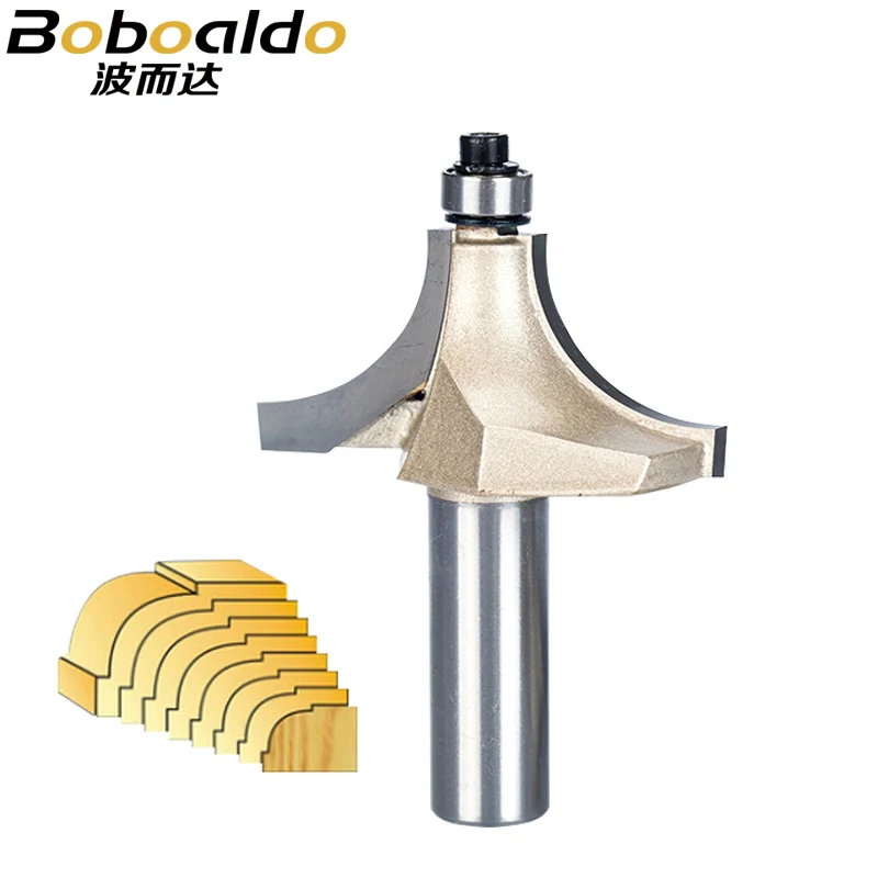 

1pcs 1/2 Shank Beading Router Bits For Wood Tungsten Carbide Beading Bit Double Edging Router Bit Woodworking Tools