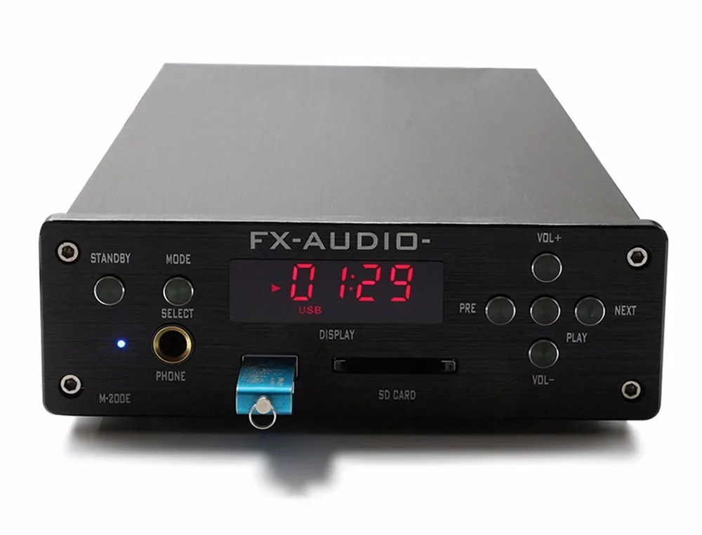 Оригинальная FX аудио M-200E неразрушающего Bluetooth 4 0 Поддержка usb SD карты Hifi мини