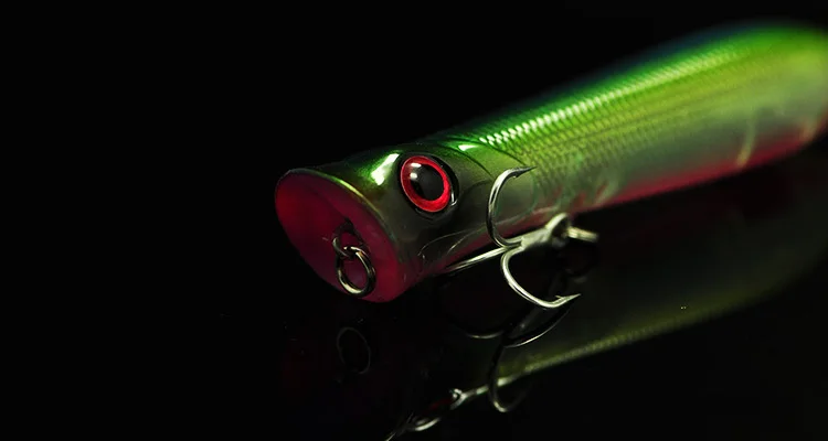 

Lot 5 Pieces Free Shipping Fishing Popper Lures 8cm/12g Hard Bait Hit Water Bass Snakehead Lure