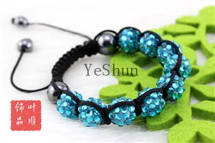 36 Colors For Choose Hot Promotion ! 9 Pcs Resin Rhinestone Beads Hand Weaved Shamballa Bracelets | Украшения и аксессуары