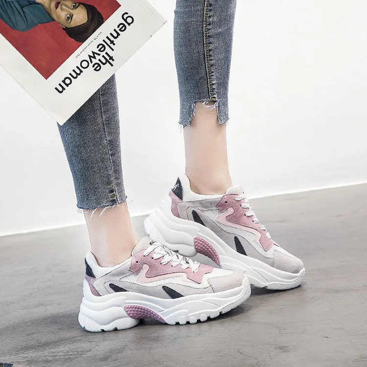 Модная женская обувь Новинка сезон осень женские туфли из натуральной кожи на