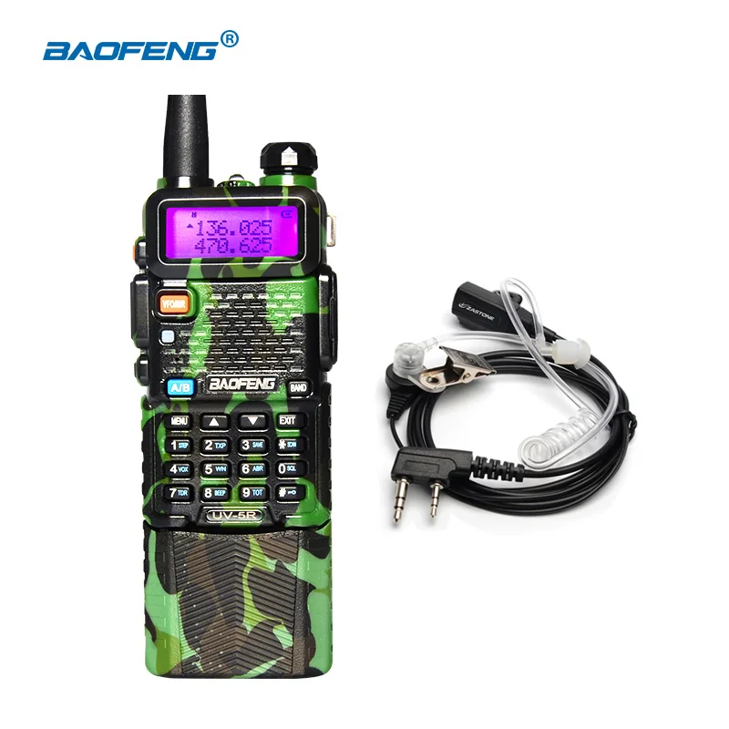 Рация BAOFENG с литий ионным аккумулятором 3800 мА/ч камуфляжная 136 174/400 520 МГц