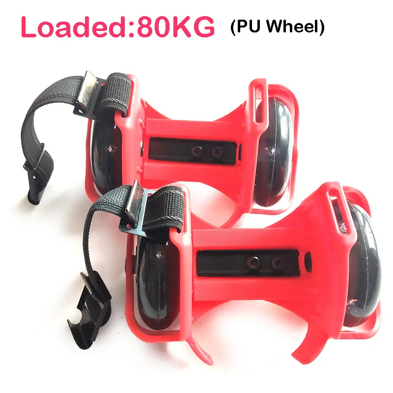 80kg PU red Мигающая обувь для катания на роликах; маленький вихревой шкив; флэш-колесо; роликовые коньки; спортивные роликовые коньки; обувь для детей и взрослых - Цвет: 80kg PU red