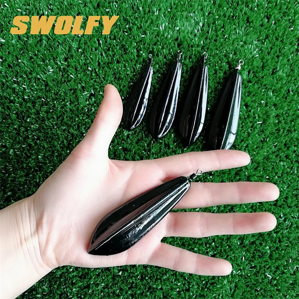 Swolfy 4 шт./лот, вес 50 г/60 г/80 г/100 г/120 г/140g360 градусов, вес свинца s, рыболовные свинцовые грузила, Аксессуары для рыбалки