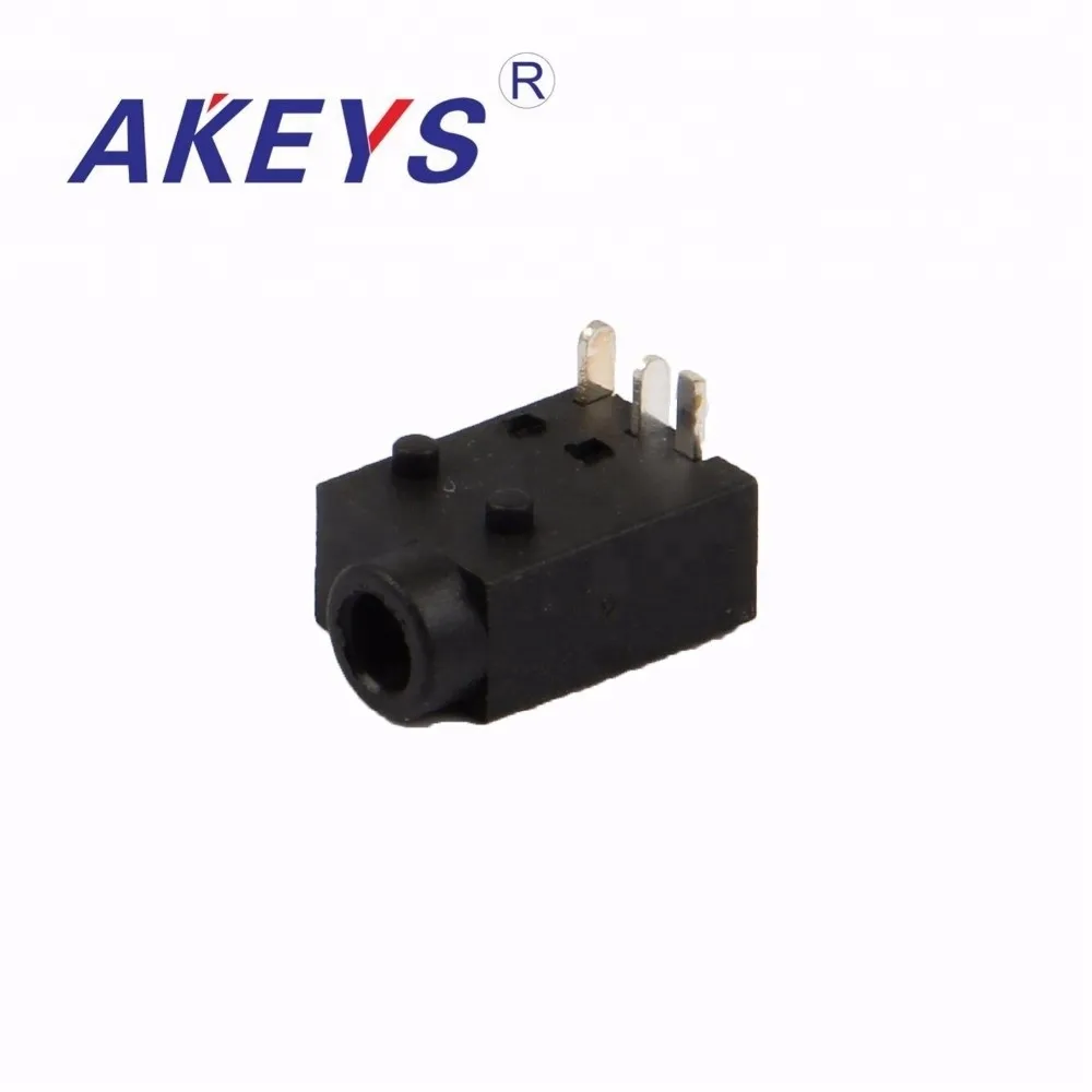 

15PCS DC-076 Micro 6.4MM Female audio jack 3 PINS Dc Power Socket Jack Connector