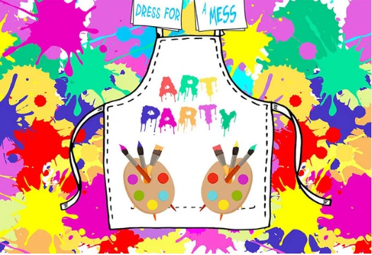 7x5FT Dress Mess Baby Kids Pastel Color Crayon Art Party Custom Photo Studio Backdrop Background Vinyl 220cm x 150cm | Электроника