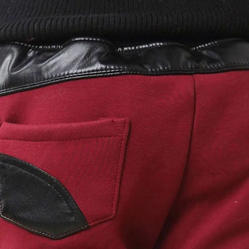 Новинка 2017 года зима теплая Обувь для девочек Леггинсы утолщение детские штаны