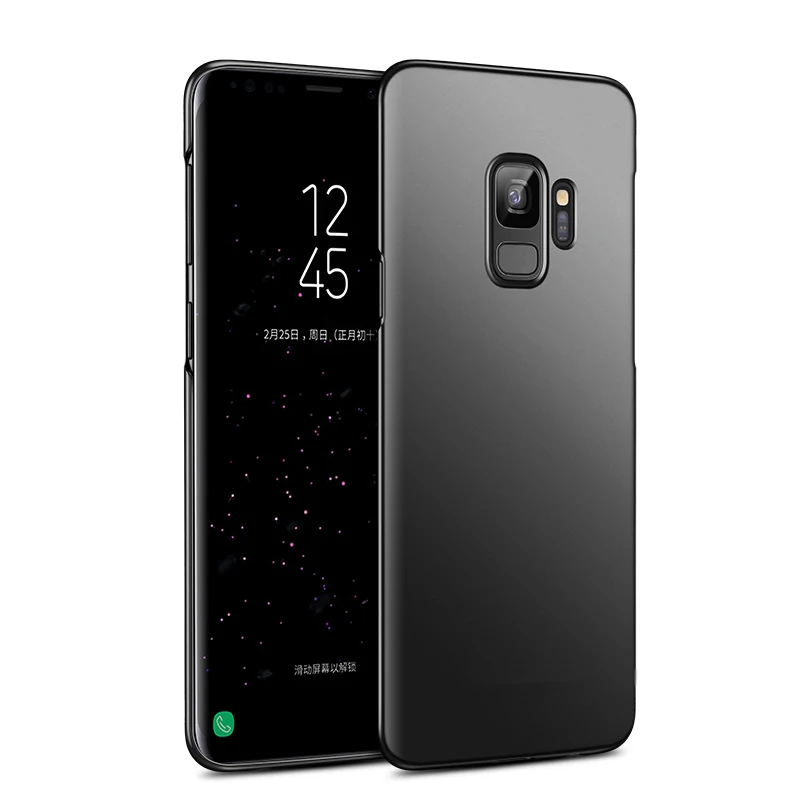 Оригинальный чехол для Samsung Galaxy S9 плюс задняя крышка 360 Жесткий ПК Тонкий Пластик