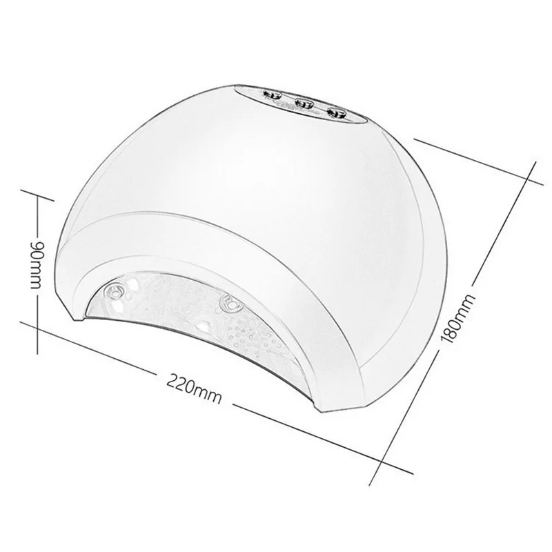 48 Вт Сушилка для ногтей Светодиодная лампа Интеллектуальная Индукционная