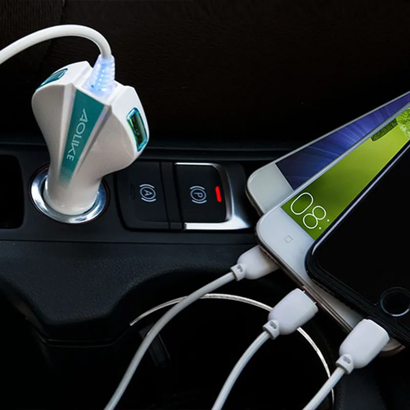 Автомобильное USB зарядное устройство Быстрая зарядка QC 3 0 для мобильного