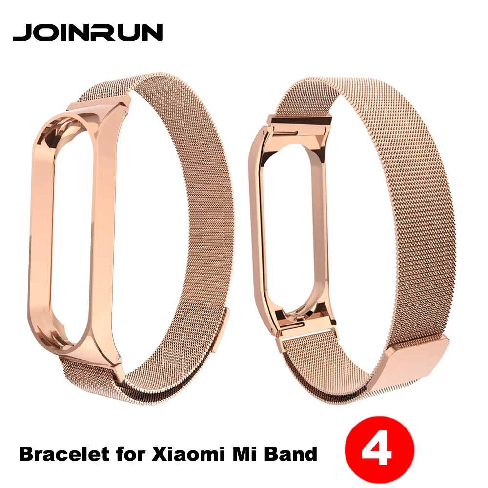 Металлический Безвинтовой браслет из нержавеющей стали для Xiaomi Mi Band 4 Miband