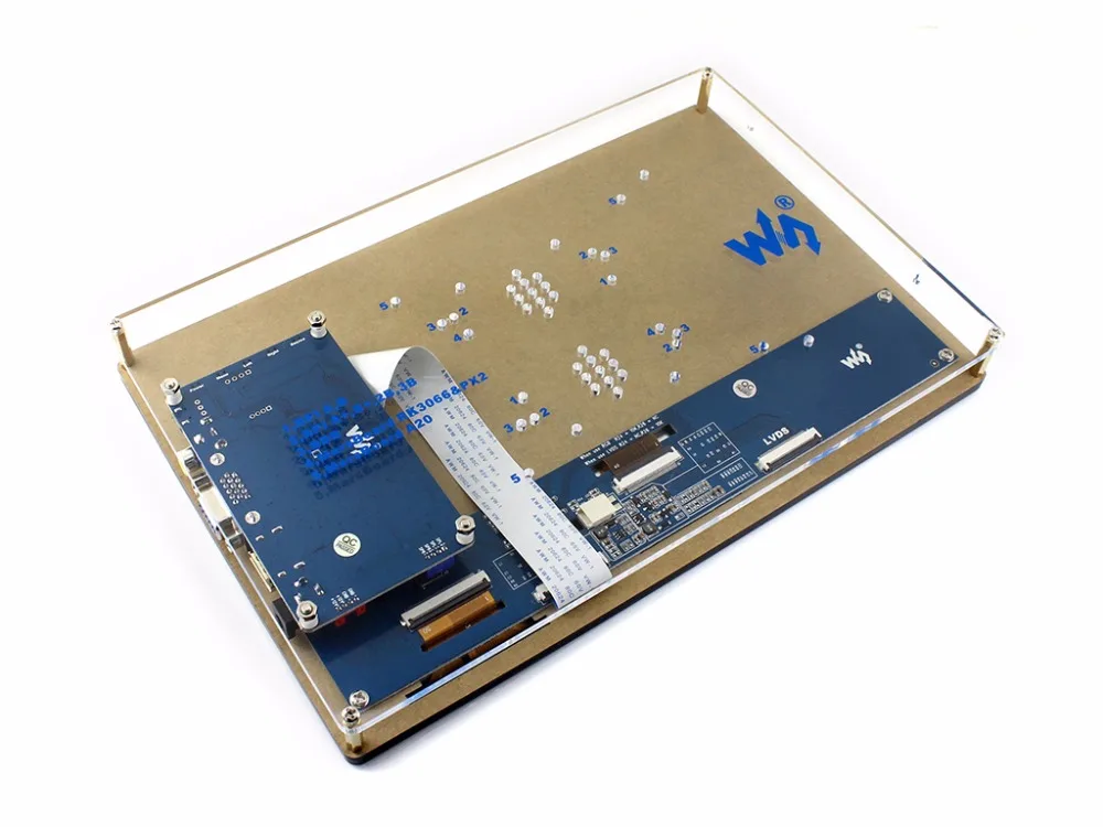 Waveshare 1024x600 10 1 дюйма HDMI LCD (H) емкостный сенсорный экран для Raspberry Pi BB Black Windows Multi mini-PCs