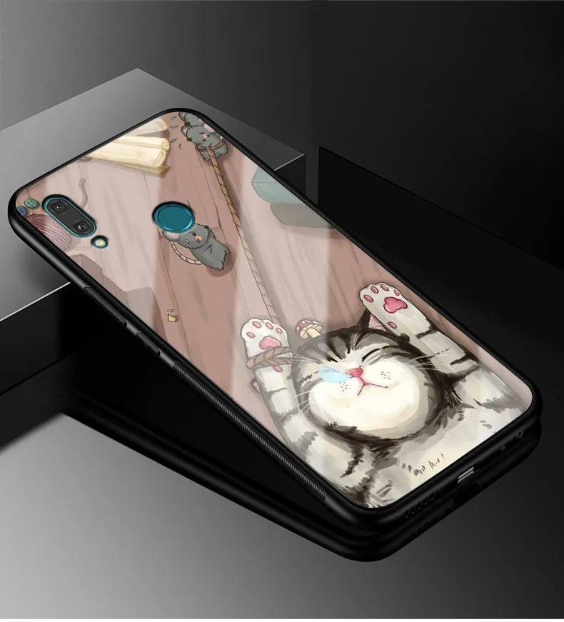 11 Для huawei P Smart чехол для оргстекло PC чехол для телефона черный ТПУ бампер для huawei Honor 10 Lite Крышка P Smart 6,21 - Цвет: 11
