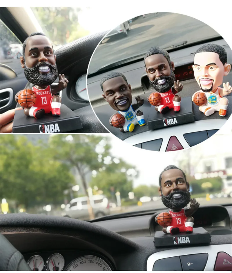 BOZXRX Баскетбол Футбол Звезда мультфильм куклы игрок NBA звезды автомобиль фигурка игрушка автомобиль орнамент аксессуары