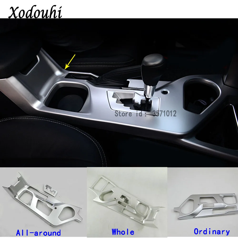 

For Toyota Rav4 2016 2017 2018 Car Abs Chrome Inner Middle Handbrake Shift Stall Paddle Cup Switch Frame Lamp Trim