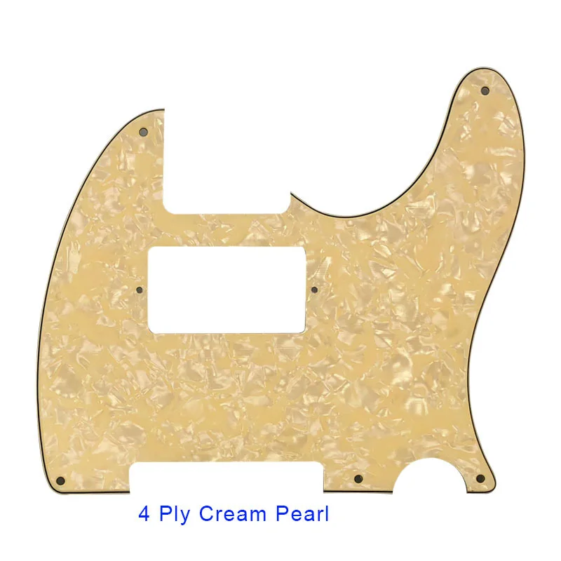4Ply Cream Pearl Pleroo гитары Запчасти-для нас Стандартный 5 резьбовыми отверстиями 52 год Теле Telecaster с паф хамбакер гитары накладку к царапинам пластины - Цвет: 4Ply Cream Pearl