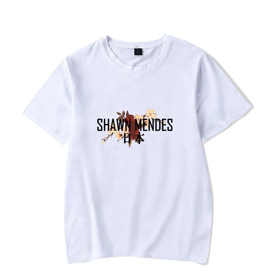Футболки в стиле хип хоп Shawn Mendes Harajuku повседневные футболки Женская/Мужская
