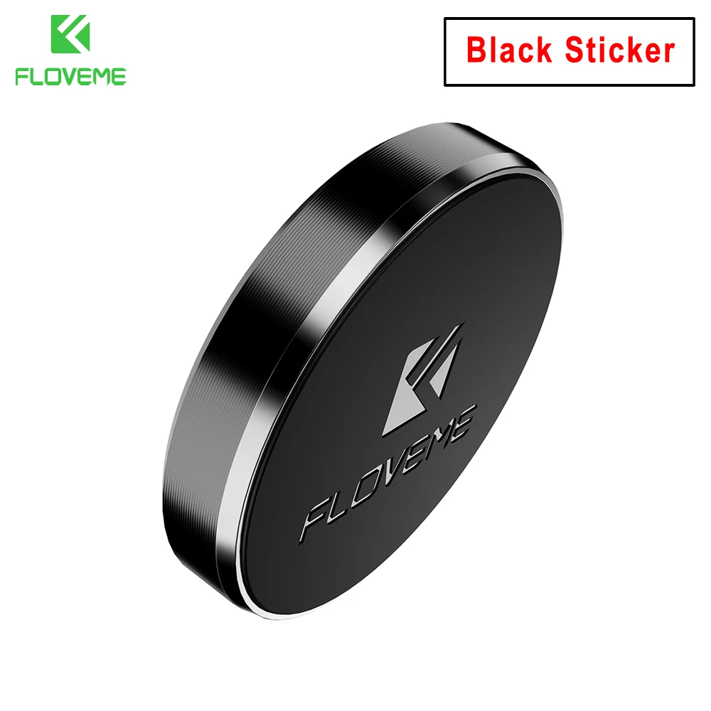 Black Sticker FLOVEME магнитный держатель для телефона в машину Универсальный Магнит прилипающая Подставка Автомобильный держатель для телефона подставка для телефона магнит держатель для телефона - Цвет: Black Sticker