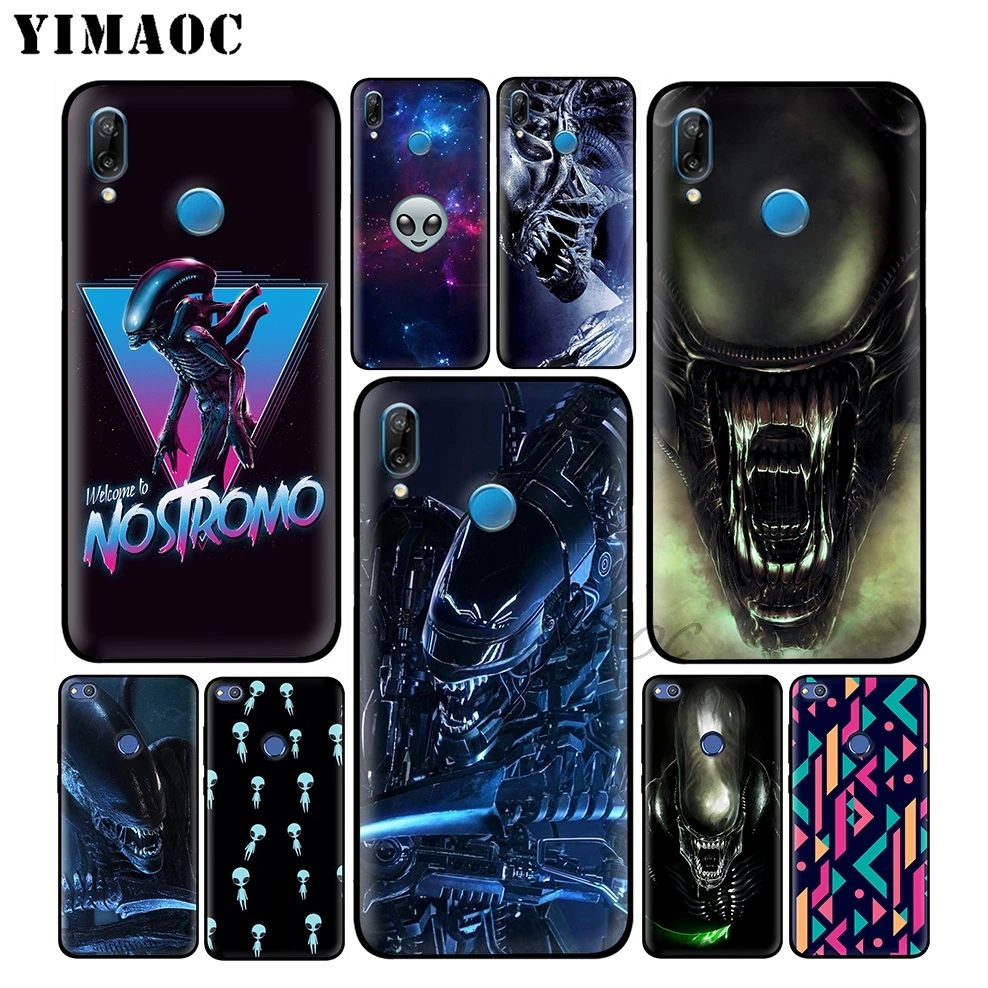 YIMAOC Alien Horror Soft Case for Huawei Honor Mate 20 9X Note 10 Pro 8X 8 6A 7A 7X 7C Y9 Y7 Y6 Prime 2018 2017 View |