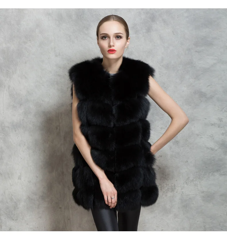 2018 winter Vest lady faux fox fur vest coat for women imitation hair Artificial women's mink female plus size | Женская одежда