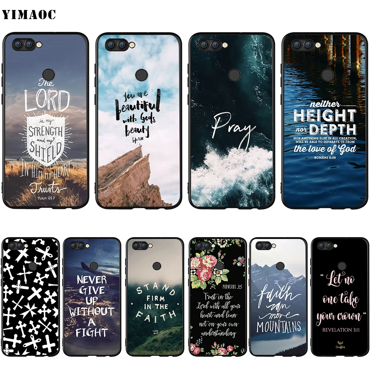 Чехол YIMAOC с текстом Библии Иисусом Христа христианский для Huawei Mate 10 P8 P9 P10 P20 P30 P Smart