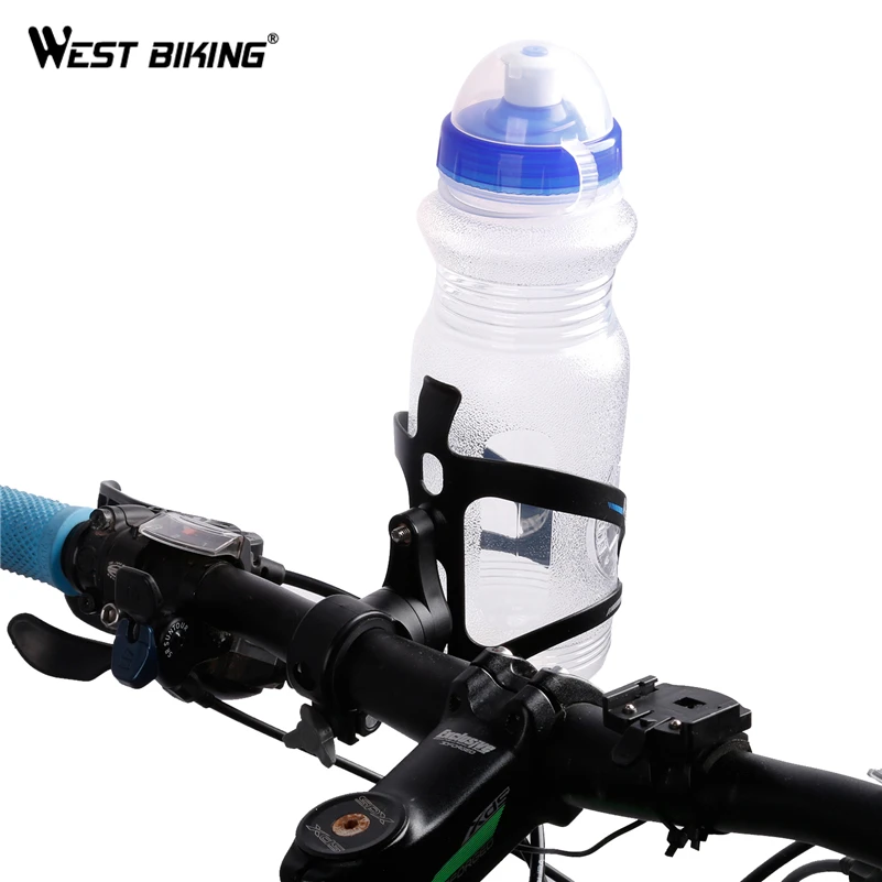 

WEST BIKING Bicycle Water Bottle Cage Handlebar Adapter 360 Degree Rotation Water Bottle Cages Holder Bike Bottle Cage Mount