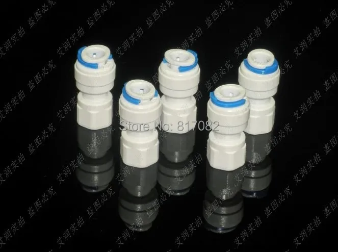 Прямая БЫСТРОРАЗЪЕМНАЯ трубка 1/4 ''OD 5 шт. с пуш апом х 1/8 дюйма для аквариума RO