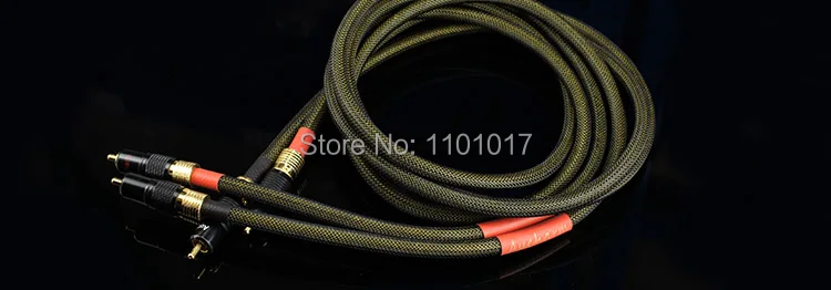 Aucharm AURSCR3 посеребренный аудио соединительный кабель HIFI EXQUIS 4N красный медный