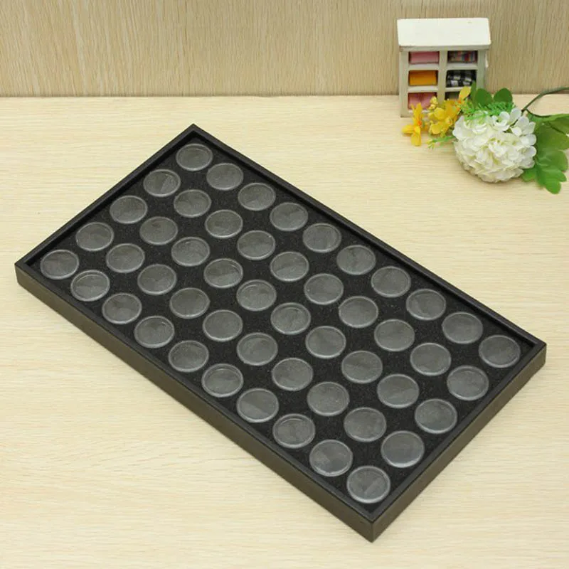 50 горшков для дизайна ногтей маникюрный пустой блестящий порошок витрина