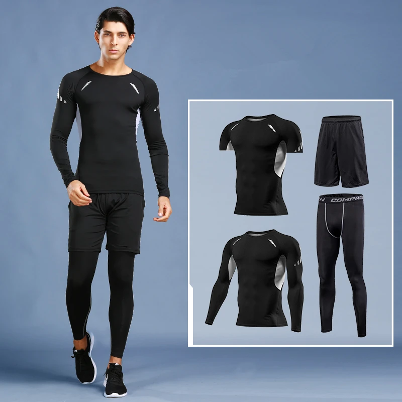 4PSC/комплекты спортивный костюм мужские комплекты для бега тренажерный зал