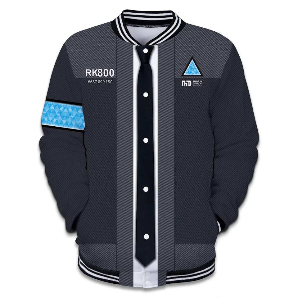 2018 New game detroit become human cosplay Men's long sleeve coat Halloween costumes | Тематическая одежда и униформа