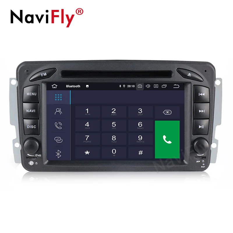 Navifly 7 ''сенсорный экран ips/DSP Android9.0 Автомобильный DVD плеер для Mercedes benz W209 W203 W168 W463