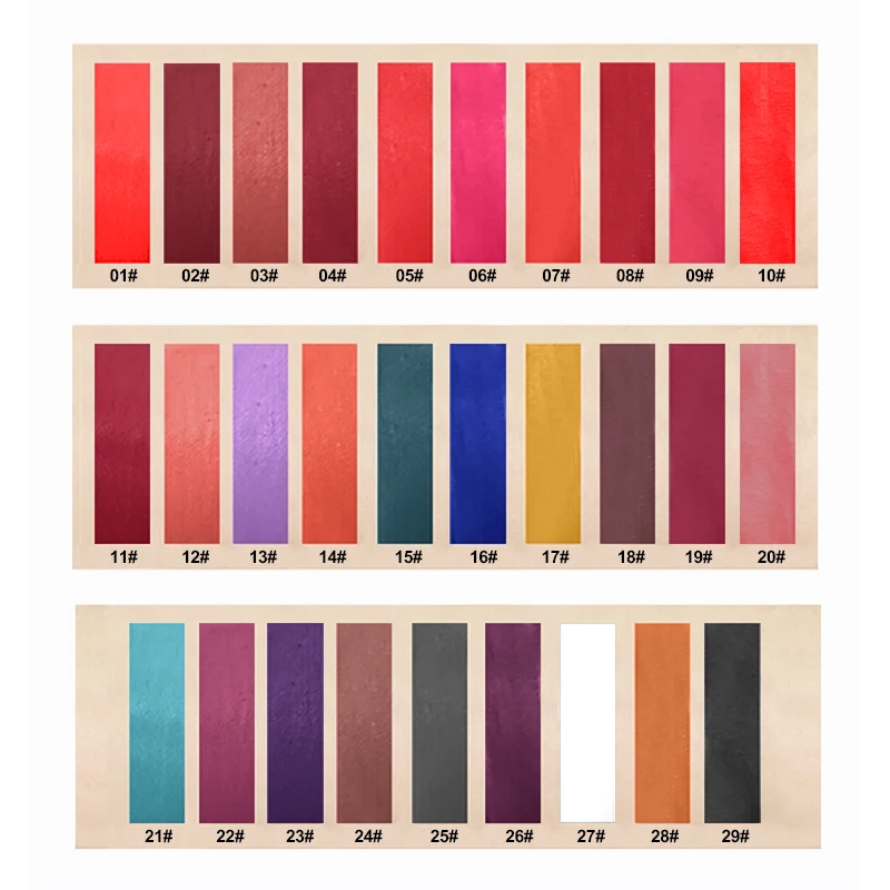 Матовая губная помада 28 цветов водостойкая жидкий блеск для губ сексуальный