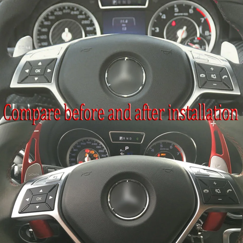 Для Mercedes Benz AMG A45 C63 S63 CLA45 GLA45 CLS63 SL63 Автомобильный руль весло сдвиг расширение Shifters