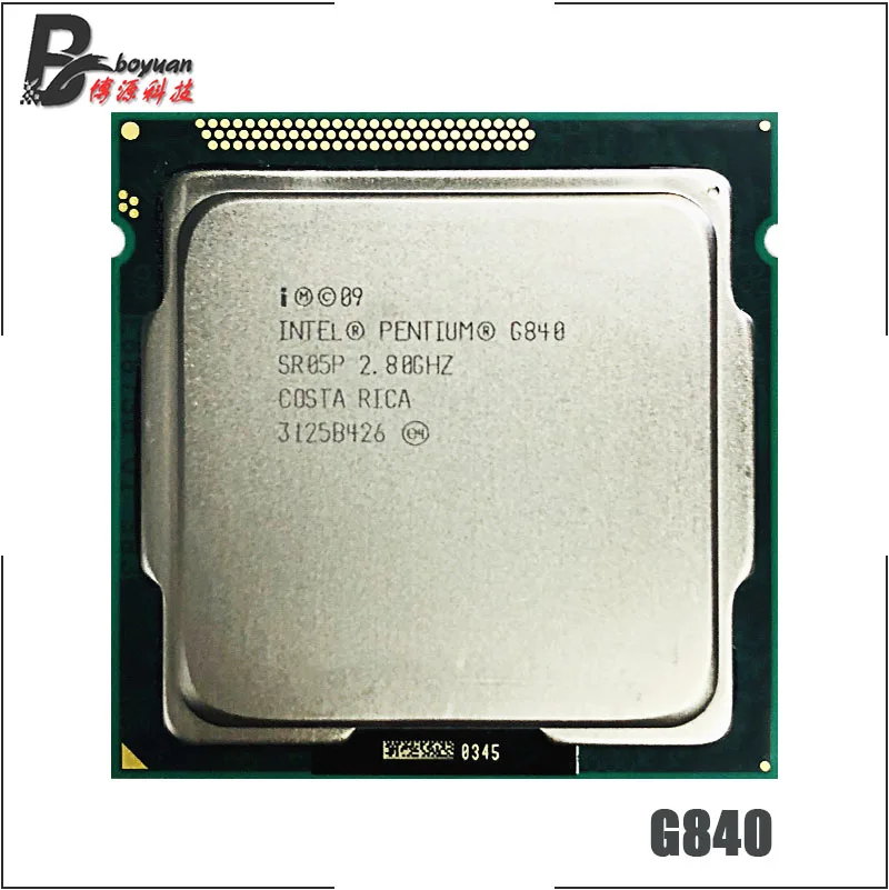 Двухъядерный процессор Intel Pentium G840 2 8 ГГц 3M 65 Вт LGA 1155 | Компьютеры и офис
