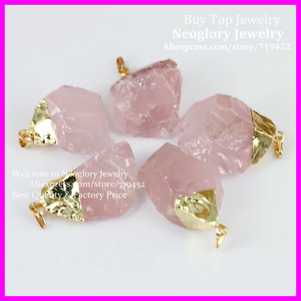 5 шт. Высокое качество специальные Натуральный камень грубый Розовый Каменный