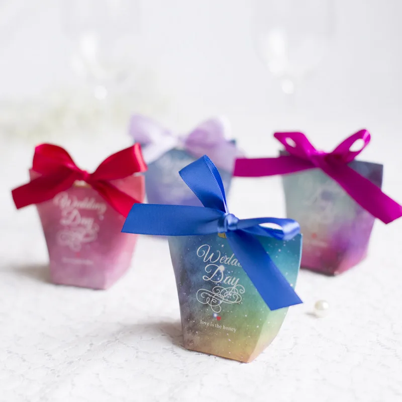 10 шт. звездное небо Свадебная конфетная коробка вечеринка поставки подарочной