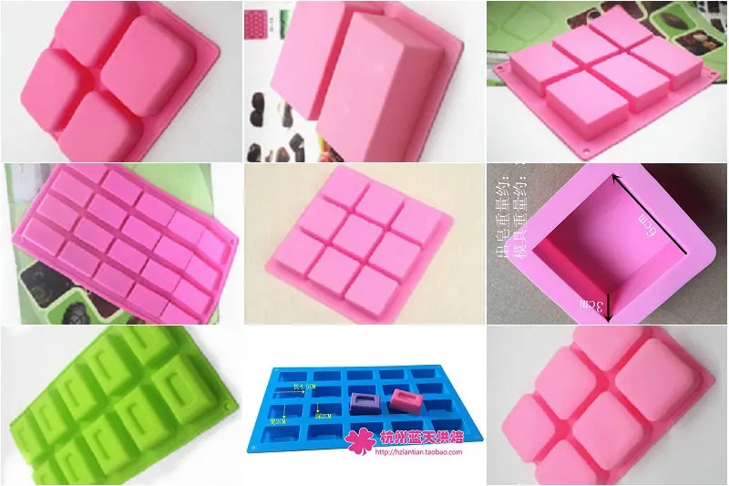 Прямоугольная квадратная коробка серия силикагелевая форма для торта мыла