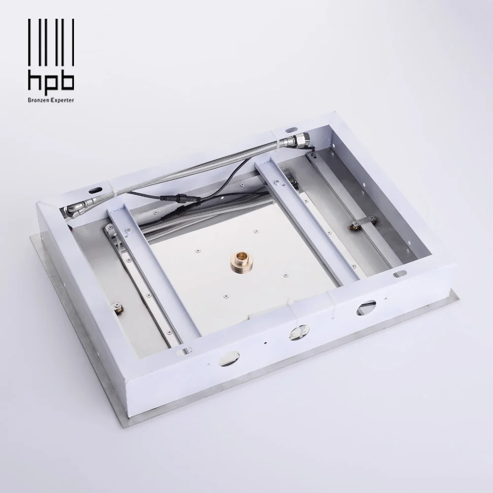 HPB роскошные наборы для душа sus304 3 функции светодиодный душ с дождевой насадкой