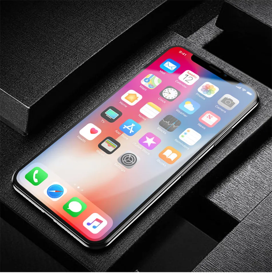 USLION 5D Защитное стекло для iPhone 7 6 6s 8 plus закаленное стекло для iPhone X Xr Xs XS Max Защитная пленка для экрана