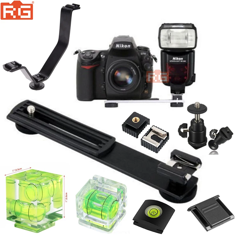 Вспышка Горячий башмак держатель для цифровой камеры/спиртовой уровень