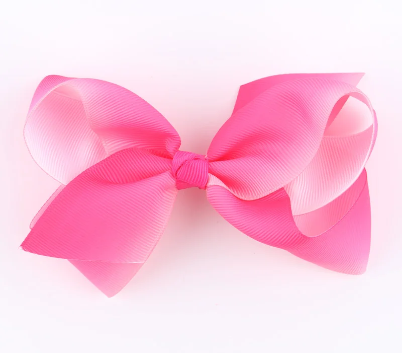 1 шт. 5 дюймов радужная лента заколка-бабочка для девочек банты волос с зажимом